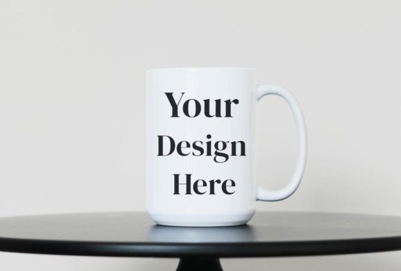 Download 15 Oz White Coffee Mug Mockup PSD Mockup - Coffee mug mockup Collection