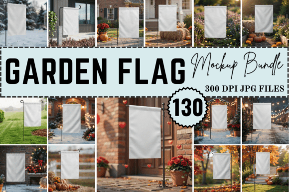 Download Garden Flag Mockup Bundle - Flag mockup Collection